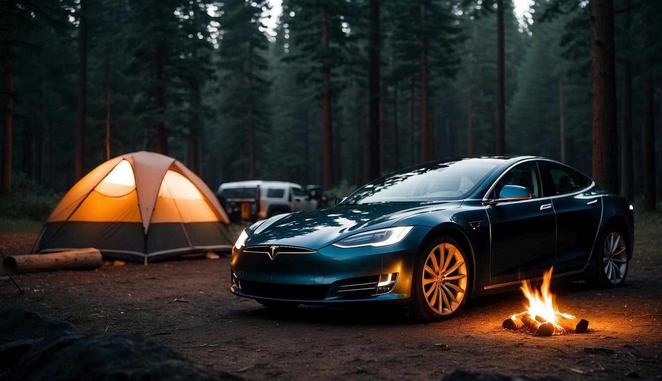 Camping Mode in a Tesla