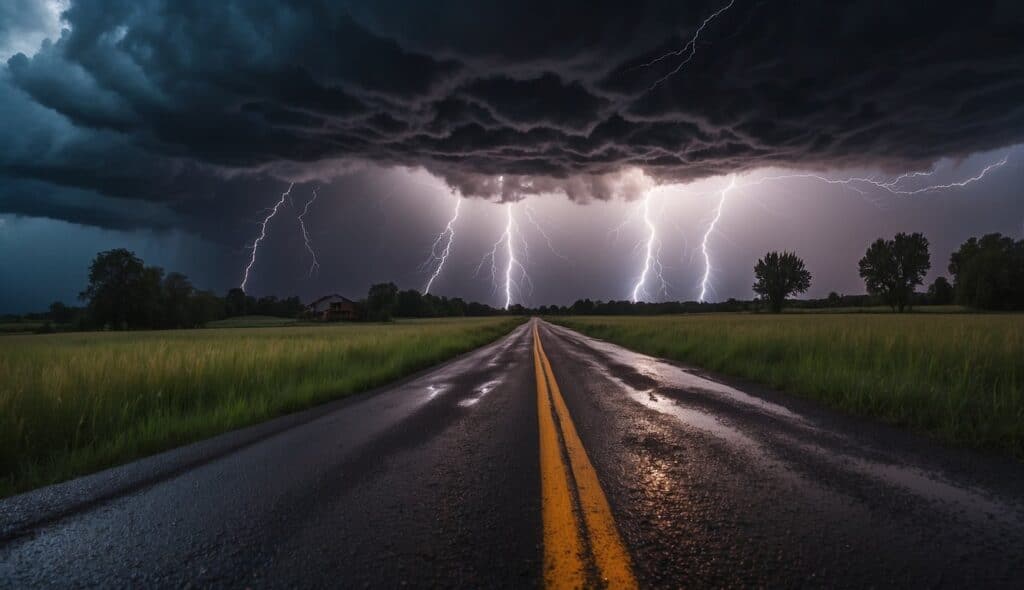 can you drive an Electric Car in a Thunderstorm