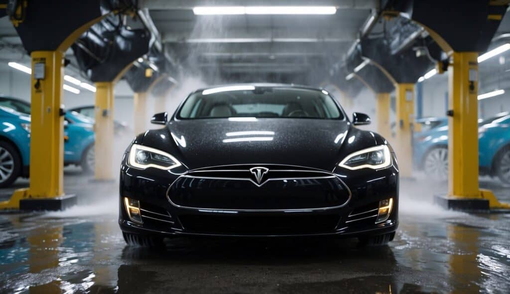 how to put tesla in neutral for car wash