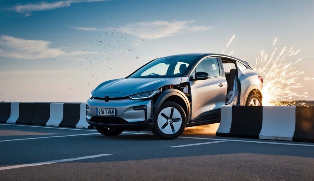 do electric cars explode in an accident