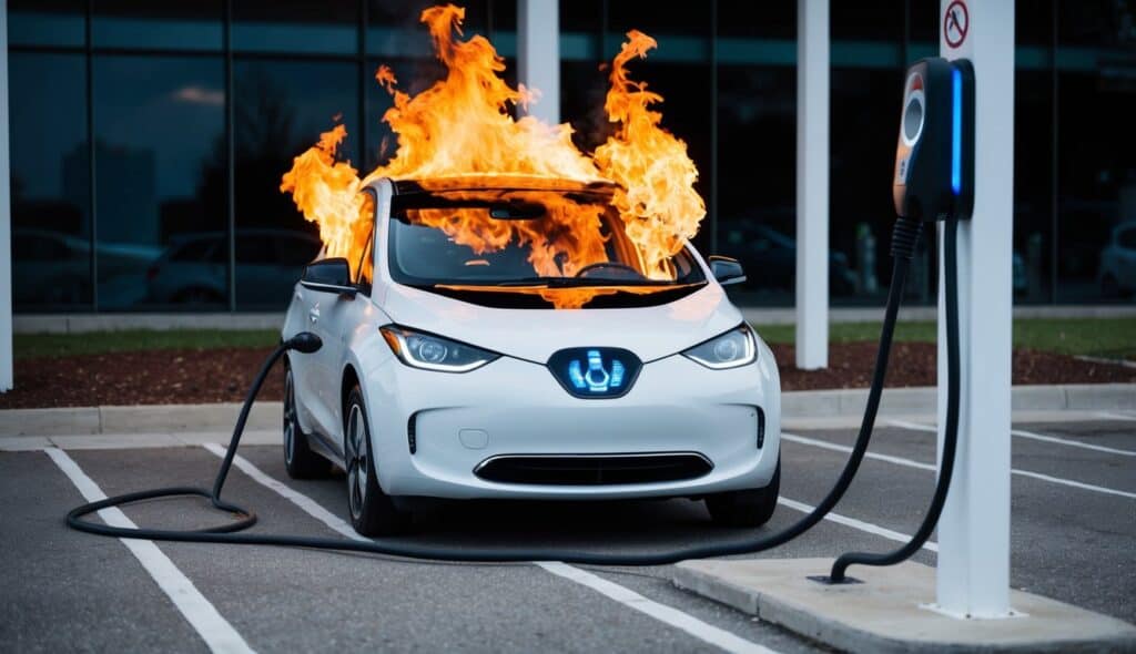 how many electric cars have caught fire while charging usa